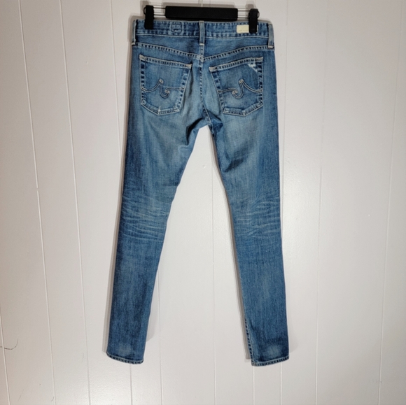 AG Adriano Goldschmied Nikki Relaxed Skinny Distressed Jeans Size 26 - Picture 2 of 7
